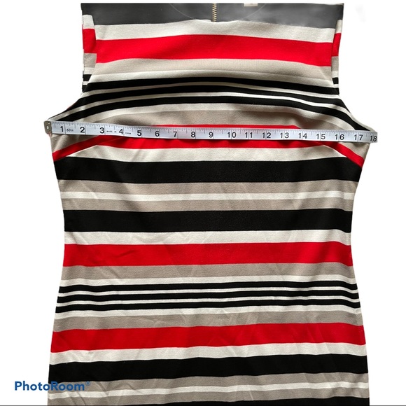 Calvin Klein Black and Kahki Sheath Dress | 10 - Picture 3 of 6